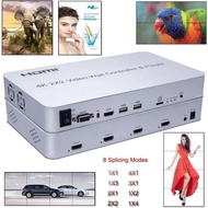 4K 2X2 HDMI Video Wall Controller Player Multi Screen Splicing Processor TV Splicer Support U Disk