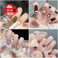 Fake Nails Set With Glue False Nails Fake Nails With Design Nails Q5v2