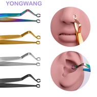 YONGWANG Body Piercing Tool, Stainless Steel Septum Piercing Tool Dermal Forceps, Sterilized Ear Stu