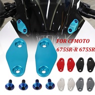 Motorcycle CNC Rearview Mirrors Seat Decorative Cover Mirror Base Brackets For CFMOTO 675SR 675SRR 6