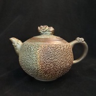 柴燒金銀彩茶壺