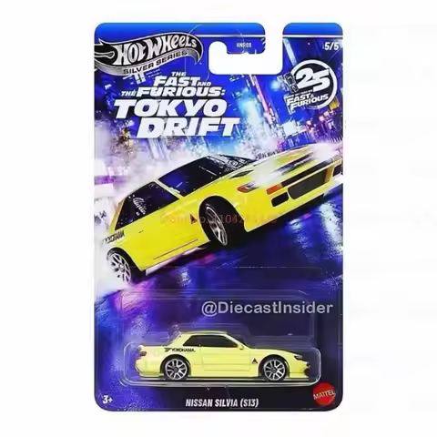 Hot Wheels Fast & Furious Tokyo Drift Set HNR88 25Th Anniversary Series Nissan Chevrolet 1/64 Die-Ca