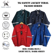 TK 100% COTTON TEBAL MEN'S SAFETY WORKING JACKET TEBAL / WORKING JACKET / BAJU KERJA TEBAL LELAKI 36
