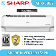 AC SHARP 1/2 Pk AH-X6ZY Jtech Inverter teknologi Refrigrant R32