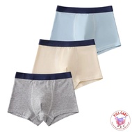 Kids 1-9Y 1PC Boys Boxers Brief Shorts Plain Color Underwear Soft Spandex Cotton Comfortable