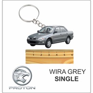 proton wira grey WIRA SILVER 2D KEYCHAIN