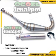 2stroke exhaust tyga yamaha 125z - tyga exhaust y125zr stainless repsol type