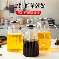 Vinegar Cap Kitchen Oil Bottle with pp High Soy Sauce Stainless Steel Capacity Silicon Handle Boron 