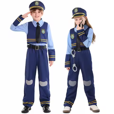Girl Boy Judy Hopps Rabbit Police Officer Cosplay Costumes Top Pants Vest Party Zootopia Christmas G