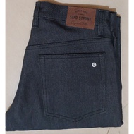 STUPIDSTUDENT - Stretch Grey Indigo Denim Jeans Seluar Jeans Lelaki