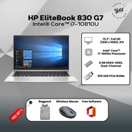 Laptop HP ELITBOOK 830 G7 (i7-10810U, 8GB RAM, 256GB SSD, 13.3", W11) [REFURBISHED]