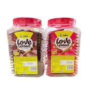 JULIE'S LOVE LETTER WAFER STICK - CHOCOLATE / STRAWBERRY 18G X 32