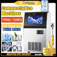 [Ready stock]120KG Commercial Ice Maker Mesin ais pembuat ais ice production ice cube maker ice cube