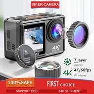 AUSEK AT-S81ER 4K / 60FPS Action Camera EIS Anti-Shake / IPS Dual Color Screen WiFi Sports Camera