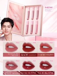 Colorkey Kolaqi Màu Kim Cương Phiên Bản Giới Hạn Mini Lip Glaze Bộ Dưỡng Ẩm Lâu Trôi Gương Hoàn Thiệ