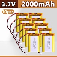 3.7V2000mAh103450Polymer Lithium Rechargeable Battery with JST PH2.0mm2pin Plug for Camera GPS Navig