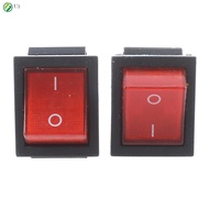 16A/250VAC 20A/125VAC Red 4 Pin ON/OFF DPST Rocker Switch 2 Pcs