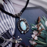 植感澳洲彩虹蛋白石925銀設計墜-漫步花園