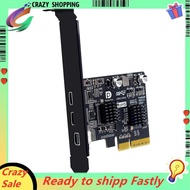 Desktop Type-C Video Expansion Card Supports DP Video USB3.2 10G TYPE-C Port Monitor Dock Adapter Ca