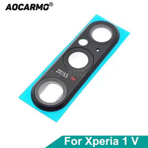 Aocarmo For Sony Xperia 1 V XQ-DQ72 DQ44 SO-51D Rear Back Camera Lens Len Glass With Ring Frame Hold