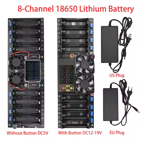 8-Channel 18650 Lithium Battery Auto Charge/Discharge Battery Tester Capacity Internal Resistance Te