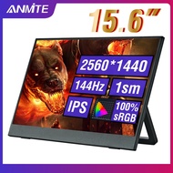 Portable Monitor for Laptop Anmite 11.6"/13.3"/14"/15.6"/18.5"4K IPS FHD Portable Led Touch Monitor 