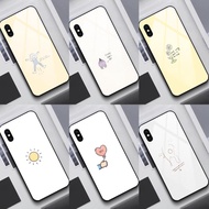 Samsung Galaxy Note 8 Note 9 Note 10 Note 10 Plus glass case with CUTE picture