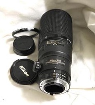 二手 Nikon AF Micro-Nikkor 200mm f4 D ED 中焦段微距鏡+UV 濾鏡+遮光罩HN24