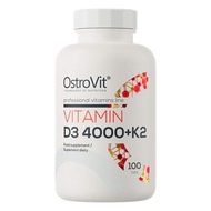 [Freeship] Ostrovit Vitamin D3 4000+K2 MK7 Viên uống hỗ trợ xương khớp tăng cường miễn dịch - Chính 