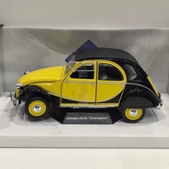 [Ready Stock 1 Set] SOLIDO 1/18 CITROEN 2CV6 CITROEN Car Model Alloy Open Left Right Door Front Whee