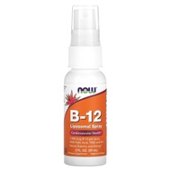NOW Foods B 12 Lipospray 2 oz Spray Vitamin B12 Cyanocobalamin Supplement