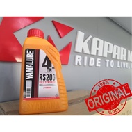 ORIGINAL YAMALUBE RS200 10W50 4T RS 200 10W-50 Fully synthetic Semi Y16 QR CODE YAMAHA MINYAK HITAM 