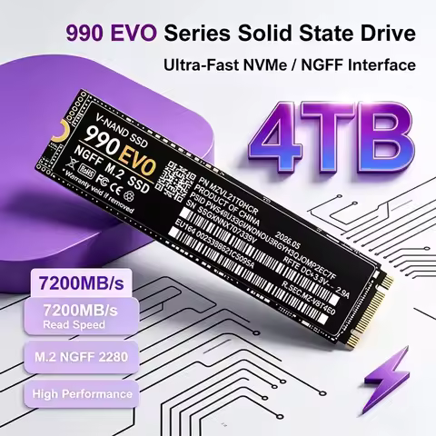 M.2 2280 NGFF 990EVO SSD 7200MB/s Internal Solid State Drive 1TB 2TB 4TB Reliable Storage for Laptop