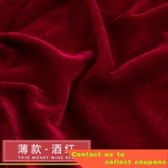 Thickened Pleuche Fabric Black Flannel Fabric Red Background Fabric Stall Tablecloth Stall Cloth Clearance Sale DXOL