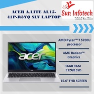 ACER A.LITE AL15-41P-R3YQ SLV LAPTOP AMD Ryzen™ 7 5700U 16GB RAM 512GB SSD  Win 11 Home (64-bit)- 1 