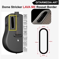 Lava guitar hole rosset - lava guitar hole Rosette sticker - lava guitar hole sticker - lava me guit
