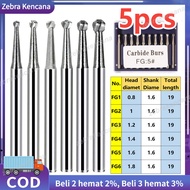 5PCS Dental Bur Carbide Tungsten FG1 FG2 FG3 FG4 FG5 / Round Metal Bone Burs