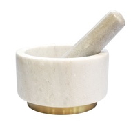 NORDIC WHITE MARBLE MORTAR AND PESTLE