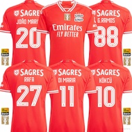 clu 2023-2024 Benfica Home Jersey Ramos Kokcij DiMaria Rafa Mario Football Tshirs Sports Tee Plus Si