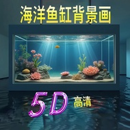 Fish Tank Background Sticker HD Picture 3D Three-Dimensional Underwater World Sunshine Background Pa