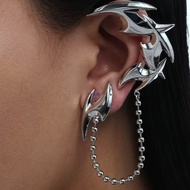 Silver Dart Accessories Design Accessories Tassel Future Sense Cyberpunk Chain Earrings Mechanical S