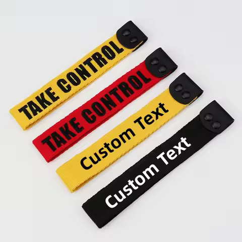 Customized Embroidered Strap For Wooting 60he Keyboard Can Custom Your Text Name Tag For Wooting 60h