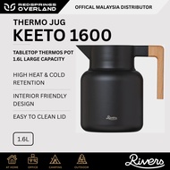 RIVERS Thermo Jug Keeto 1600 1.6L Vacuum Insulated Thermal Jug Stainless Steel Hot & Cold Flask