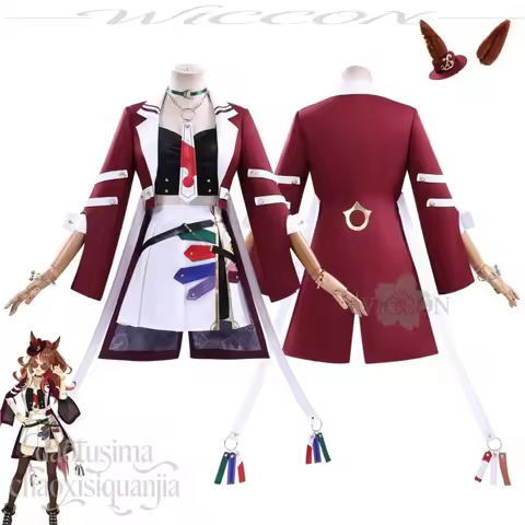 Furrsuit Earwear Tail Wigs Forever Young Costume Coat Shorts Furry Halloween Cos Umaaaa Anime Musume