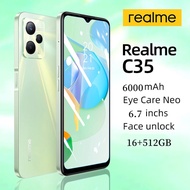 【buy 1 take 1】Mobile realme C35 on sale original 2023 legit big sale cellphone 6.7 inch 16GB+512GB cheap Mobile Phones 5G Android smart phone 1k only cellphone lowest price gaming buy 1 take 1 COD