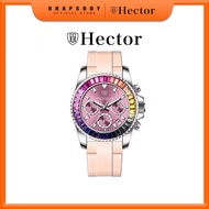 Hector Italy Jam Tangan Wanita Ladies Rubber Quartz Watch L-HEC500