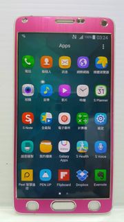 瑕疵品 運作不順 三星 Samsung Galaxy Note 4 NOTE4 手機 32g 附無線充  電背蓋 玻璃貼有裂痕