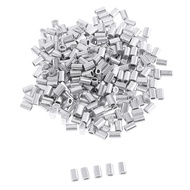 [szluzhen3gv] 100Pcs Oval Aluminium Fishing s Fishing Leader Tube Fishing Line Tube Connector ing Lo