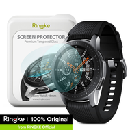 Galaxy Watch 46mm / Galaxy Gear 3 Tempered Glass Screen Protector, Ringke Invisible Defender [4-Pack] Ultimate Clear Shield, High Definition Quality, 9H Hardness Technology for Samsung Galaxy Watch 46mm / Galaxy Gear 3