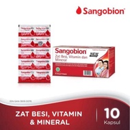Sangobion Vitamin Penambah Darah, Zat Besi, Anemia Isi 10 Caps